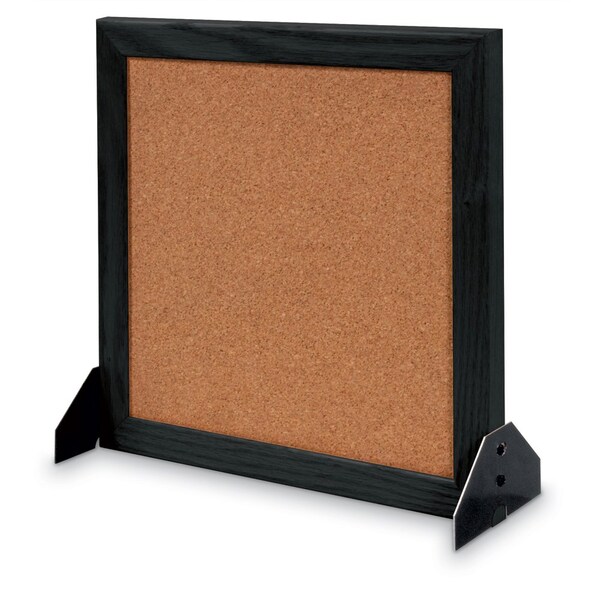 Indoor Enclosed Combo Board, 48"x36", Bronze Frame/Burgundy & Burgundy